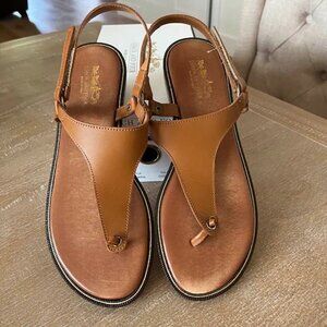 'Coach and Four' Calabria Leather Sandal - size 8 1/2